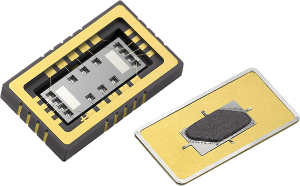 Inertial MEMS assembly in high vacuum package (‹1mTorr)